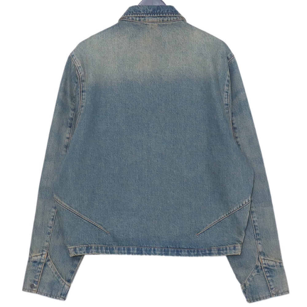 NO MAINTENANCE Sand-Wash Mechanic Jacket Denim Indigo Size S