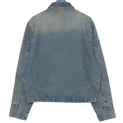 NO MAINTENANCE Sand-Wash Mechanic Jacket Denim Indigo Size S