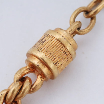 LOUIS VUITTON LV Rope Pendant Necklace Gold Size F