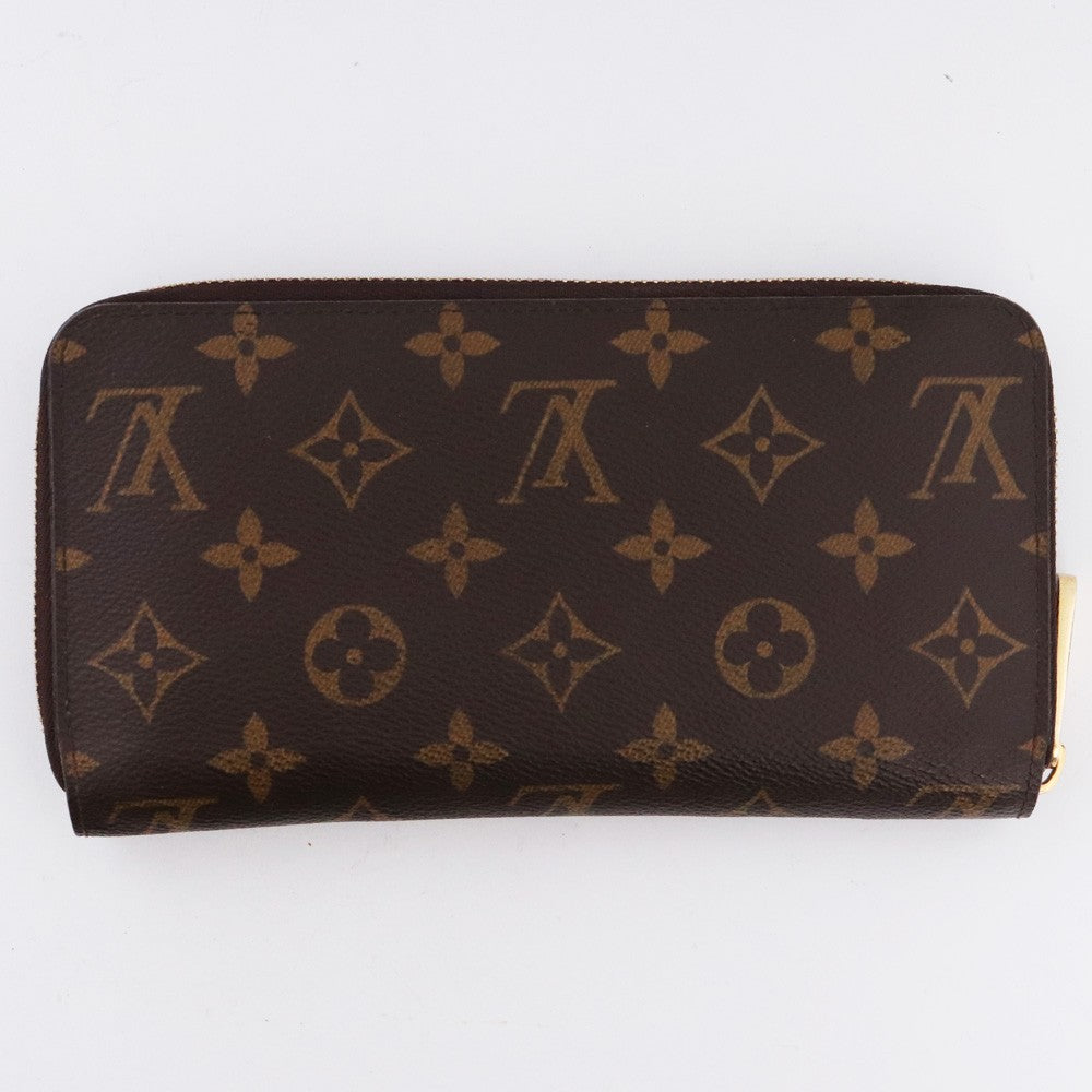 LOUIS VUITTON Monogram Zippy Wallet Brown Size F