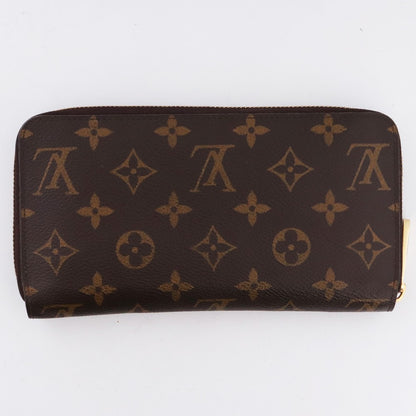 LOUIS VUITTON Monogram Zippy Wallet Brown Size F