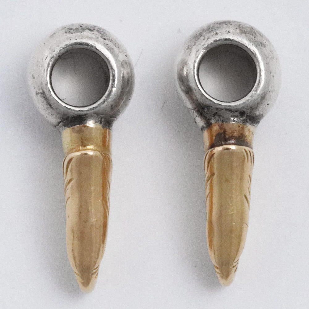 TARO WASHIMI Eagle Head Beads 2-Piece Gold Silver Size F