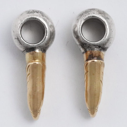 TARO WASHIMI Eagle Head Beads 2-Piece Gold Silver Size F