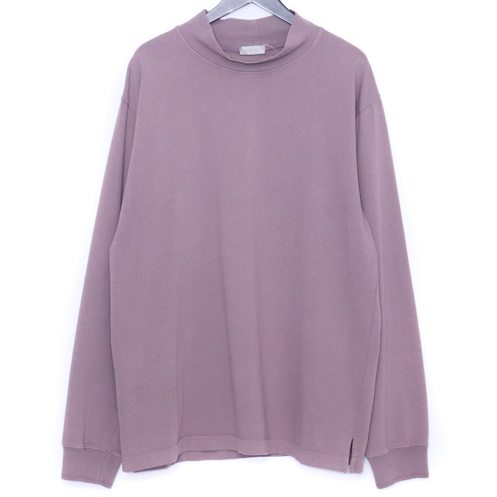 DIOR HOMM Purple Logo Mock Neck Long Sleeve T-Shirt Size XL