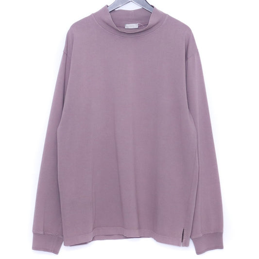 DIOR HOMM Purple Logo Mock Neck Long Sleeve T-Shirt Size XL