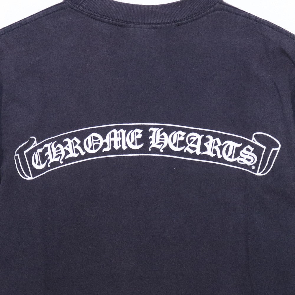 CHROME HEARTS OLD Scroll Label Pocket T-Shirt Black Size S
