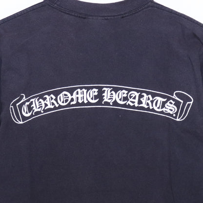 CHROME HEARTS OLD Scroll Label Pocket T-Shirt Black Size S