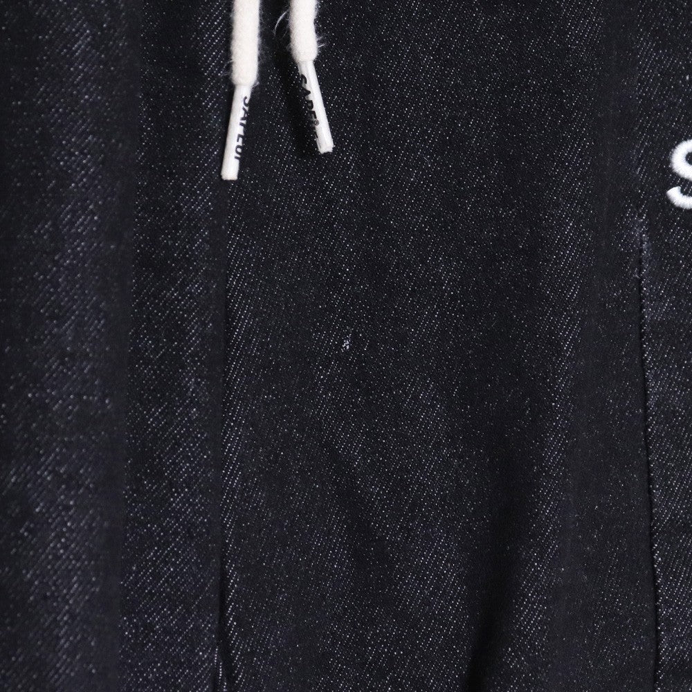 SAPEUR Denim Track Pants Black Size XL