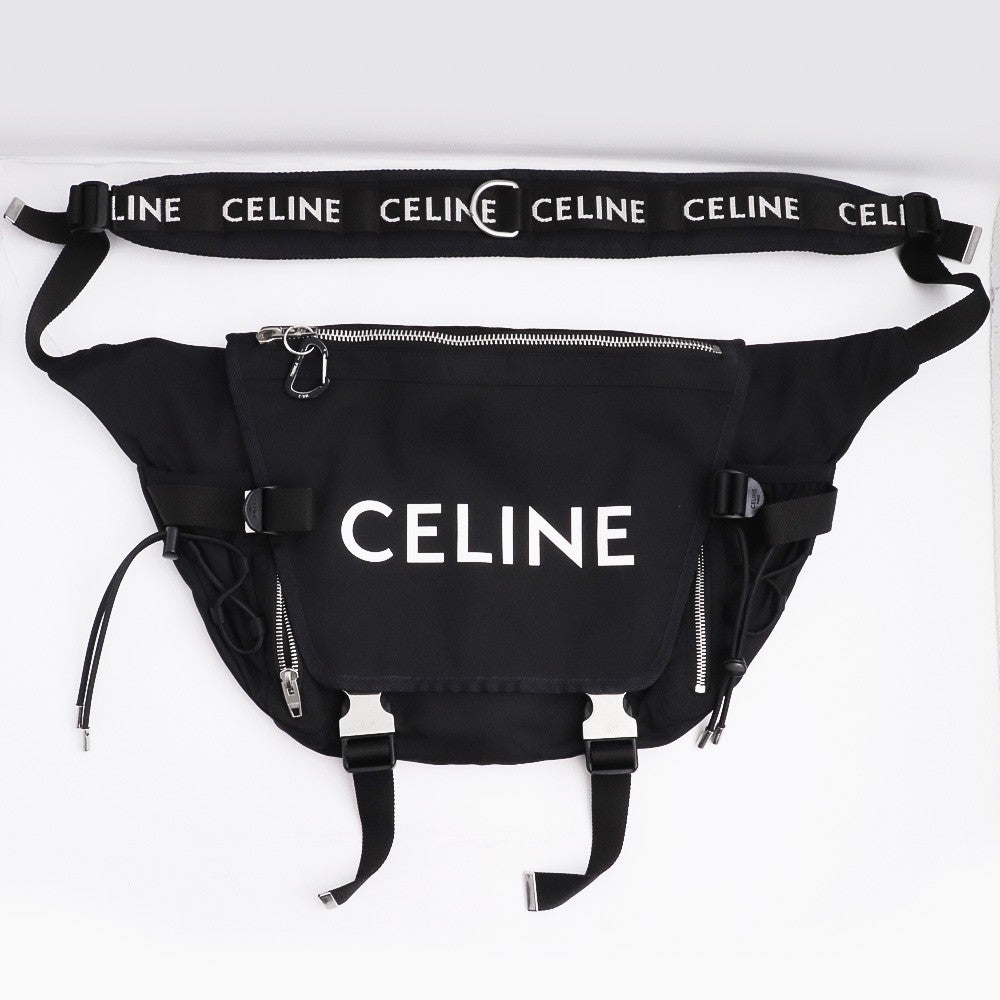 Celine Medium Trekking Messenger Bag Black Size F