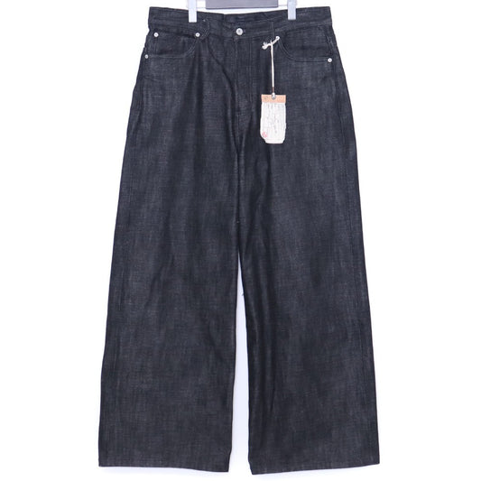 No Faith Studios ULTRA LOOSE FIT JAPANESE DENIM Black Size L