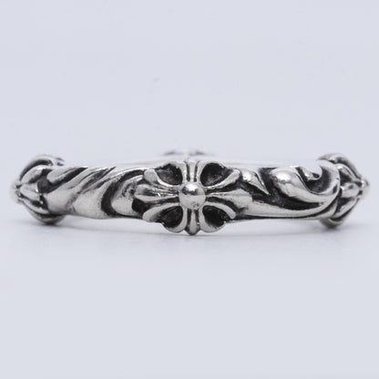 CHROME HEARTS SBT Band Ring Silver Size JP 12