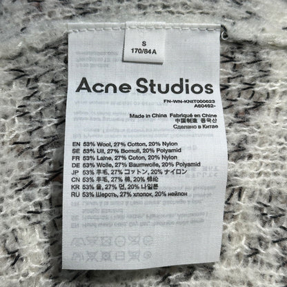 Acne Studios Destroyed Chidori Pattern Wool Knit Size S