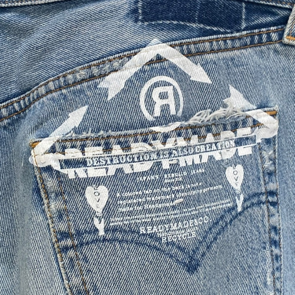 READYMADE 22SS RE JEANS Indigo Remake Damaged Jeans