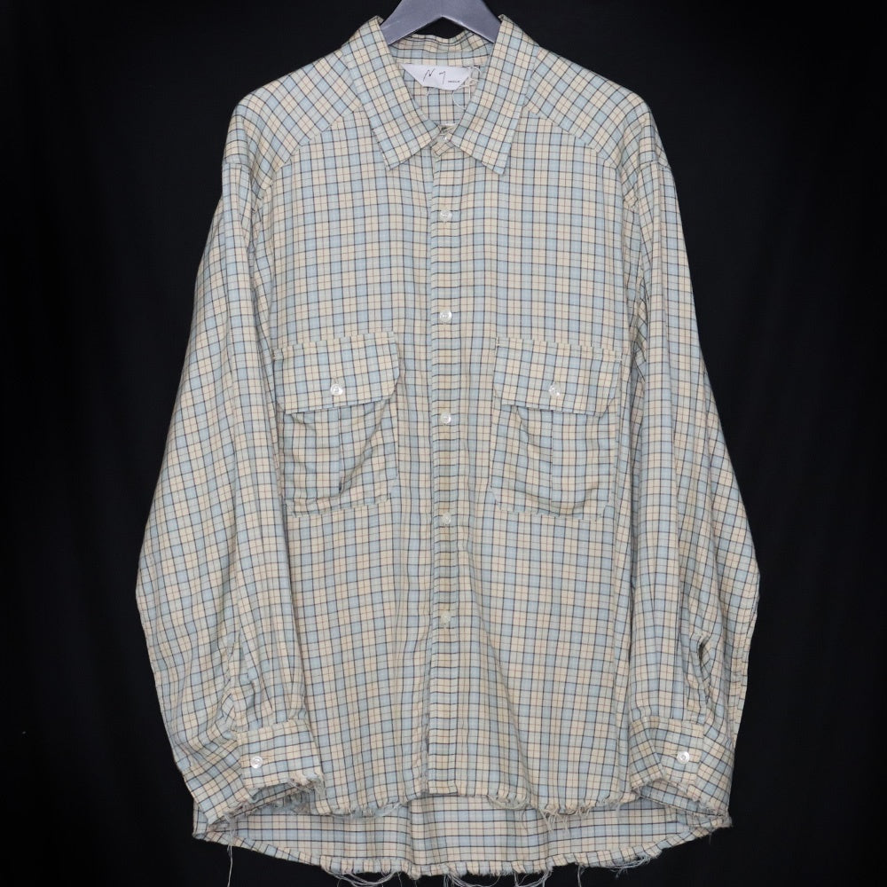 ANCELLM 26SS Nel Check Over Work Shirt Multicolor Size 1