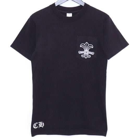 CHROME HEARTS OLD SS BS Fleur Circle T-Shirt Black Size S