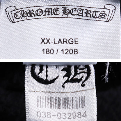 CHROME HEARTS Horseshoe Floral Cross Hoodie Black Size XXL