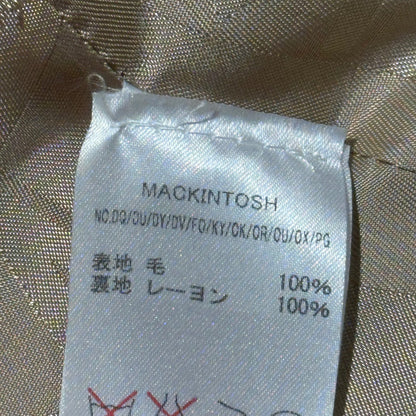 MACKINTOSH Melton Double Half Coat Ivory Size 38