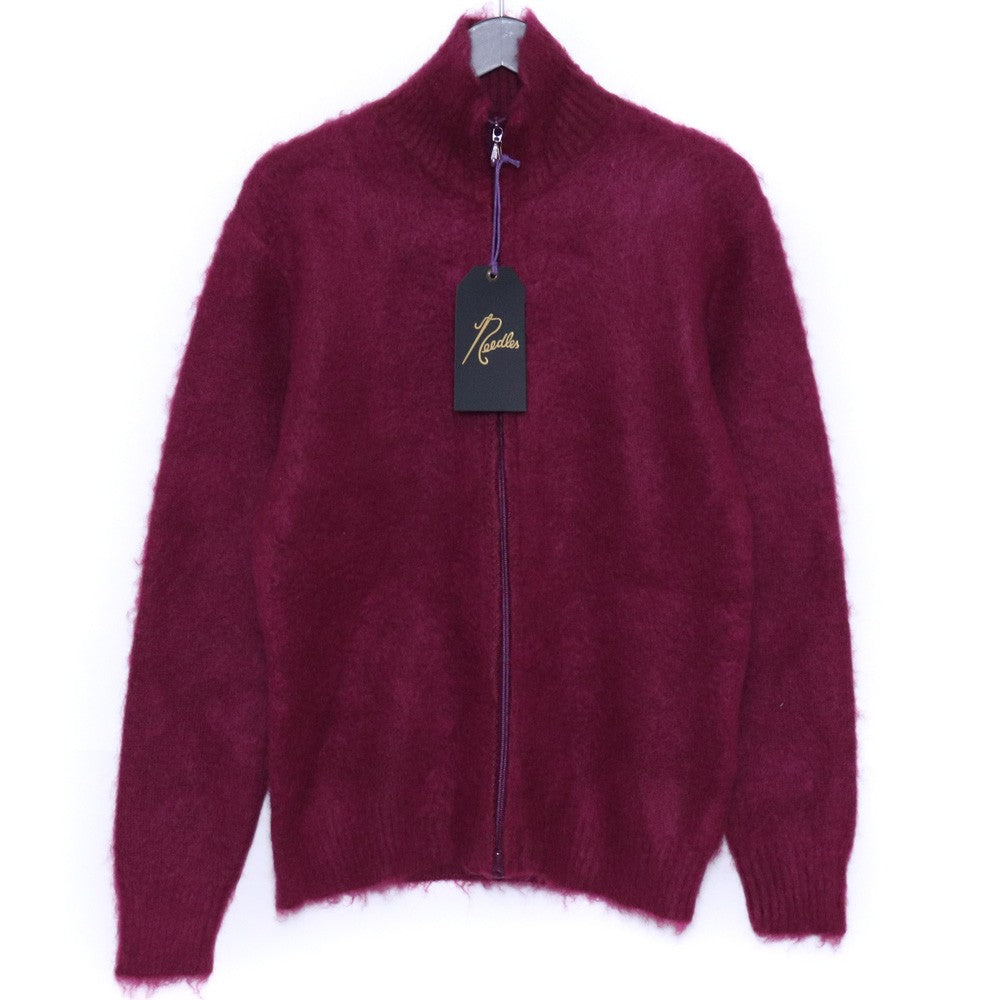 NEEDLES Zipped Mohair Cardigan Burgundy Vest Size XS