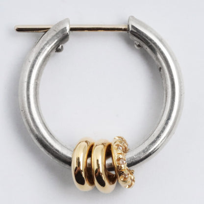 SPINELLI KILCOLLIN Ara SG Deux 18K Gold Hoop Earrings Size F