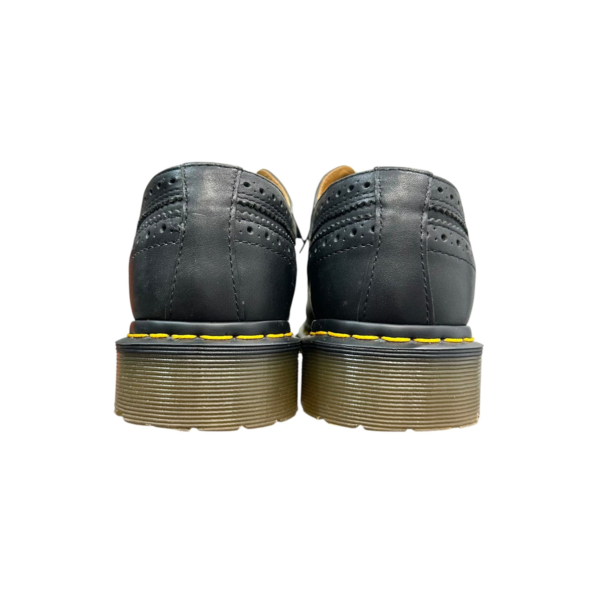 DR.MARTENS Leather Brogue Wingtip Shoes Black Size 27cm