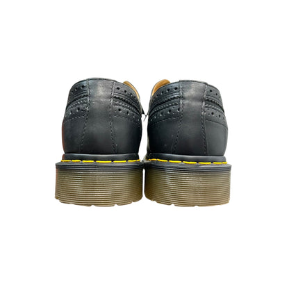 DR.MARTENS Leather Brogue Wingtip Shoes Black Size 27cm