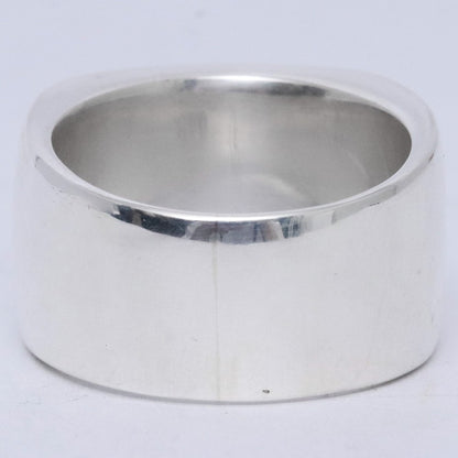 TOZAOU Father Silver999 Signature Ring Size ONE SIZE