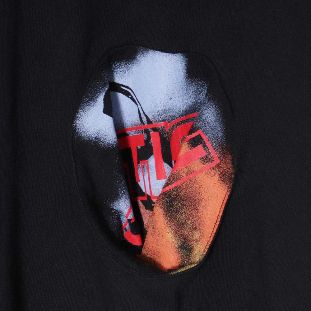 RAF SIMONS Oversized Pocket Holes T-Shirt Black Size XS