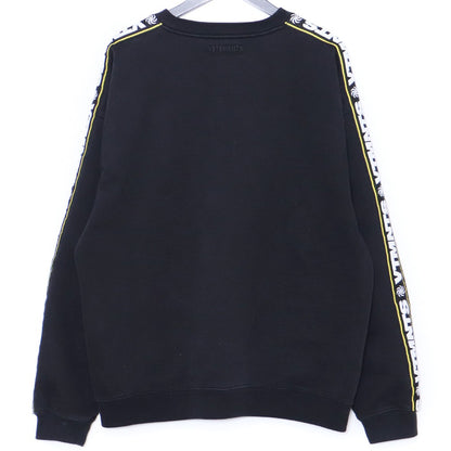 VETEMENTS Logo Tape Pullover Sweatshirt Black Size S