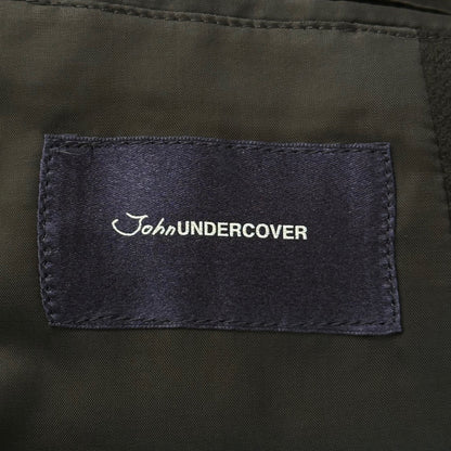 John UNDERCOVER 15AW Leather Trim Wool Rider's Coat Size 2
