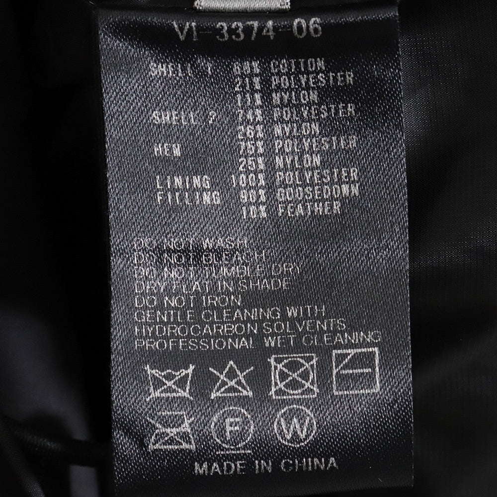 The Viridi-anne 21AW Black Down Jacket Size 2