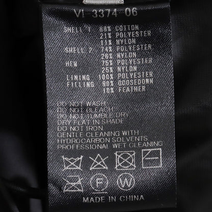 The Viridi-anne 21AW Black Down Jacket Size 2