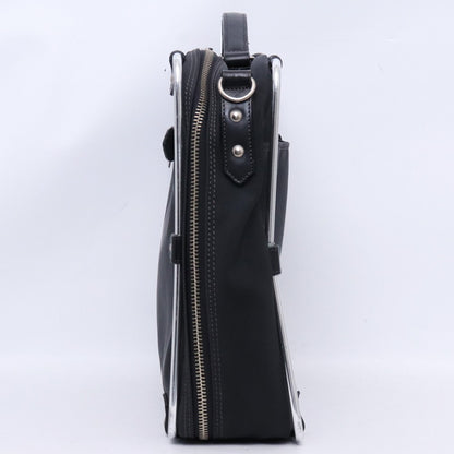 JEAN PAUL GAULTIER Metal Frame 2-Way Bag Black Size F