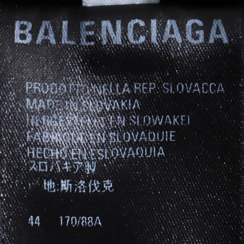 BALENCIAGA Padded Oversize Check Shirt Green Size 44