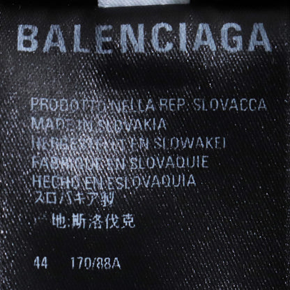 BALENCIAGA Padded Oversize Check Shirt Green Size 44