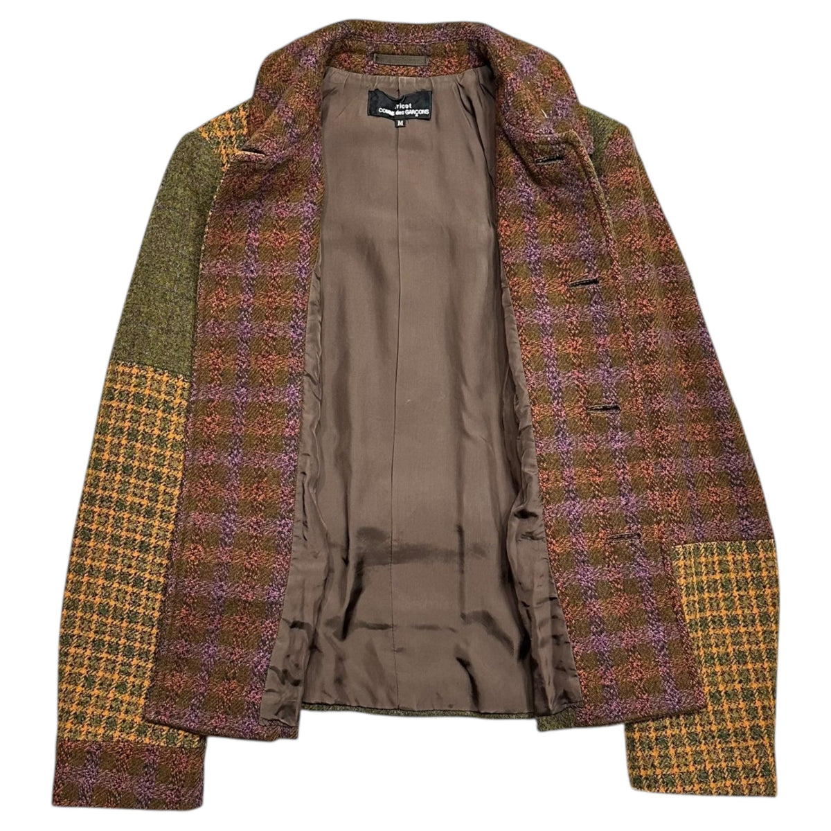 tricot COMME des GARCONS 01AW Wool Tweed Jacket Size M