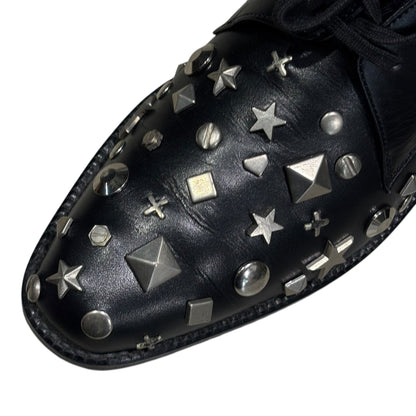 Mixed-Stud Leather Shoes x COMME des GARCONS Mixed-Stud Sneakers Black Size 22CM