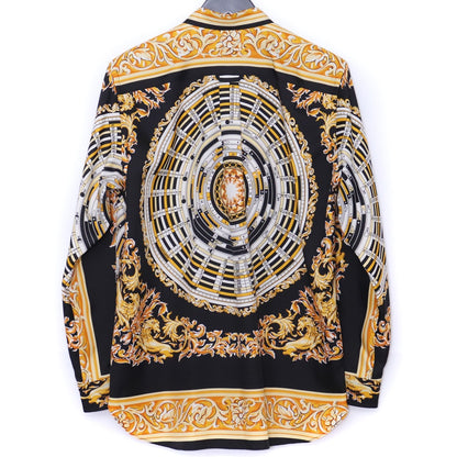 JUNYA WATANABE 25SS Black Baroque Print Long Sleeve Shirt Size L