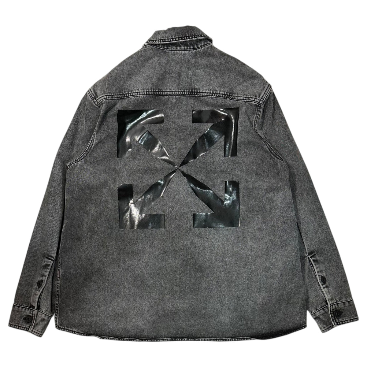 Off-White Arrow Oversize Denim Jacket Black Size M
