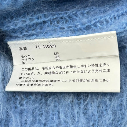 TAO 23AW Pullover Mohair Knit Hoodie Light Blue