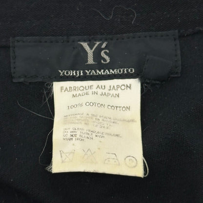 Y's Hook-Button Cotton Jacket Black Size 3