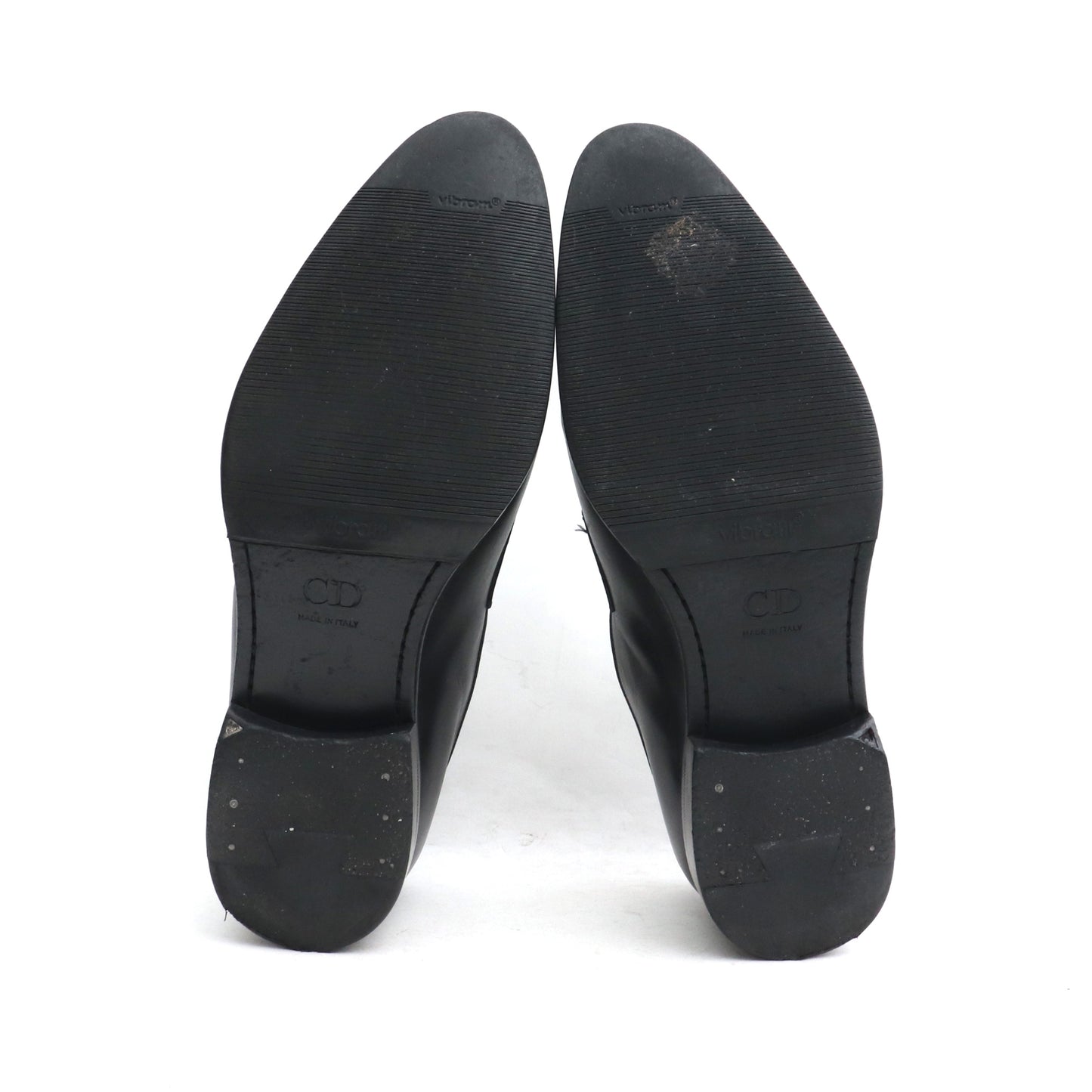 DIOR Leather Loafers Black Size EU 41