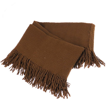 UMA WANG 23AW Fringed Neck Warmer Dark Mustard