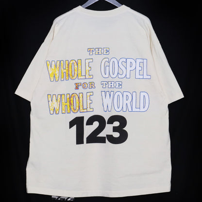 RRR123 Burning Cross Print T-Shirt Size M