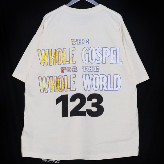RRR123 Burning Cross Print T-Shirt Size M