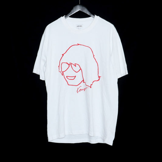 KENZO Logo T-Shirt White Size L