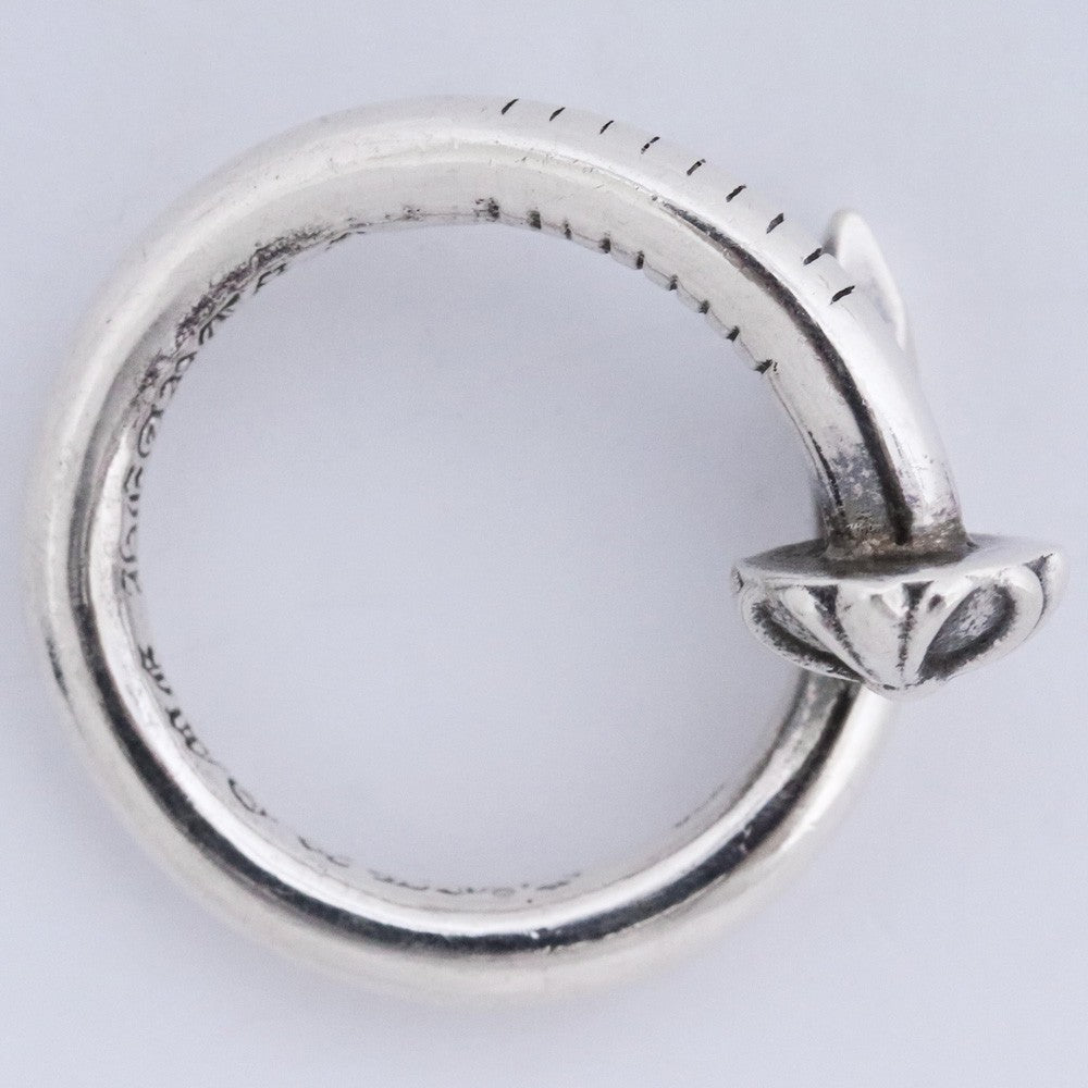 CHROME HEARTS NAIL CROSS BALL RING Silver Ring Size ONE SIZE