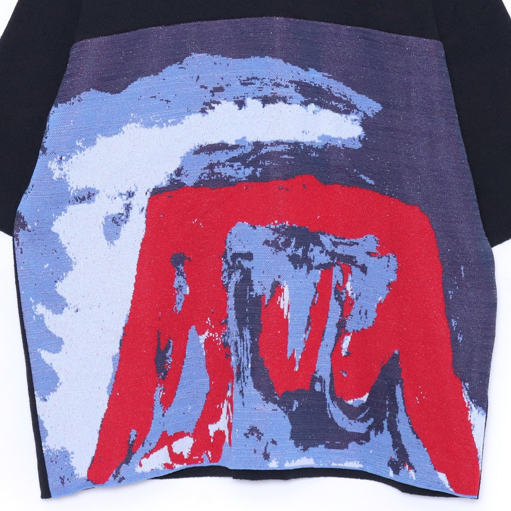 ALMOSTBLACK 24SS Fuji Jacquard Knit Black Size 2