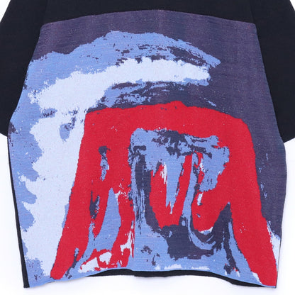 ALMOSTBLACK 24SS Fuji Jacquard Knit Black Size 2
