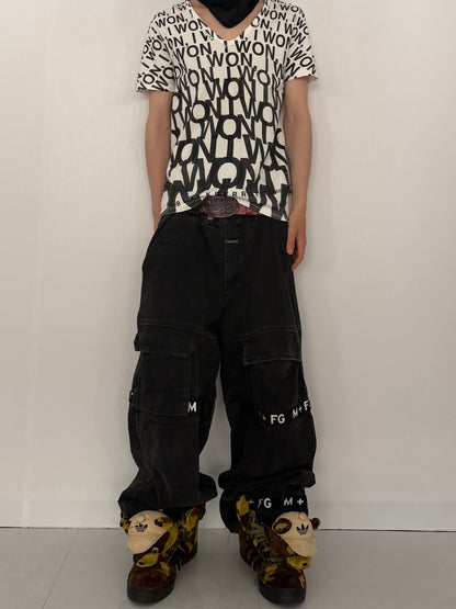 BLACKBARRETT by NEIL BARRETT All-Over Pattern T-Shirt Size S