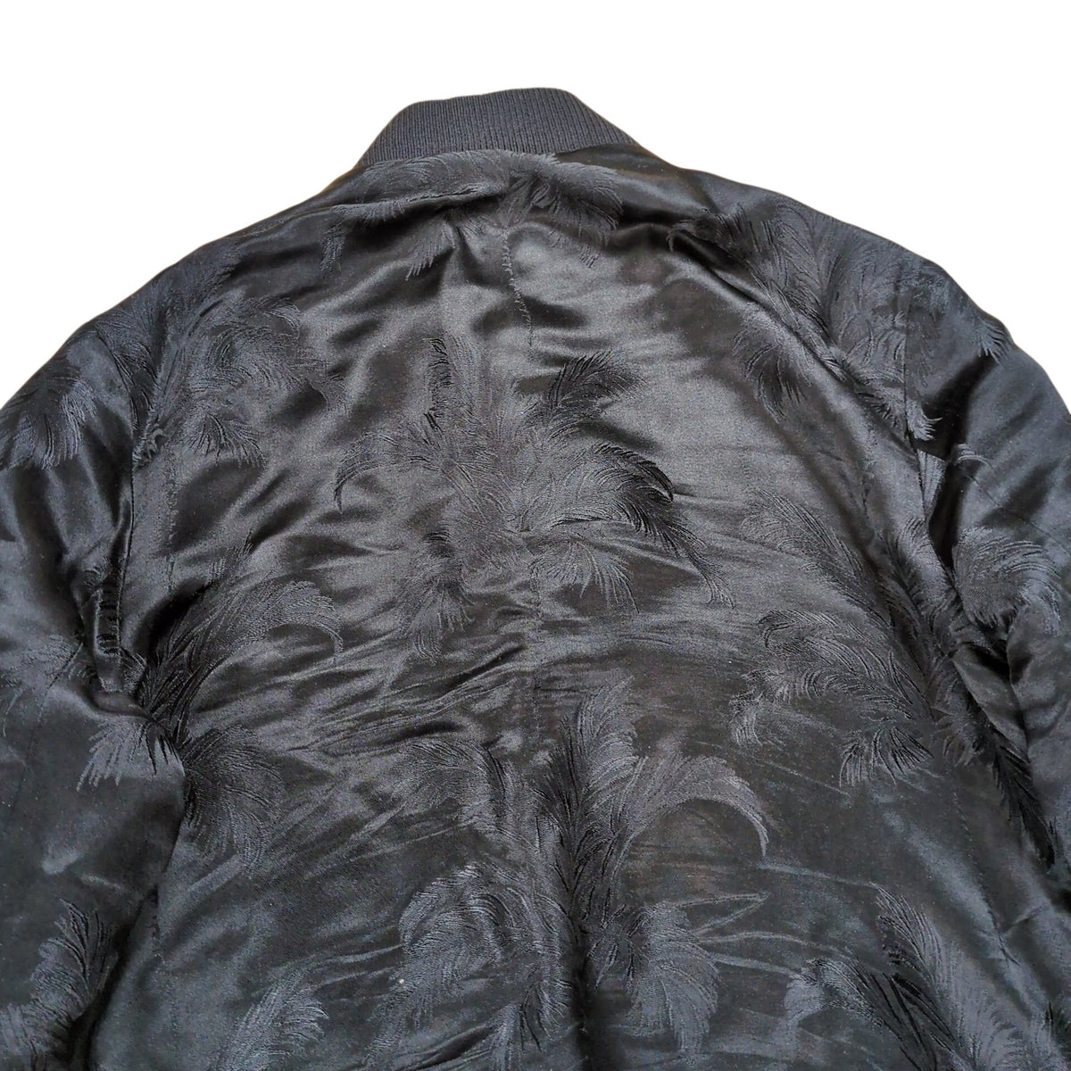 SAINT LAURENT Black Souvenir Bomber Jacket Size 36
